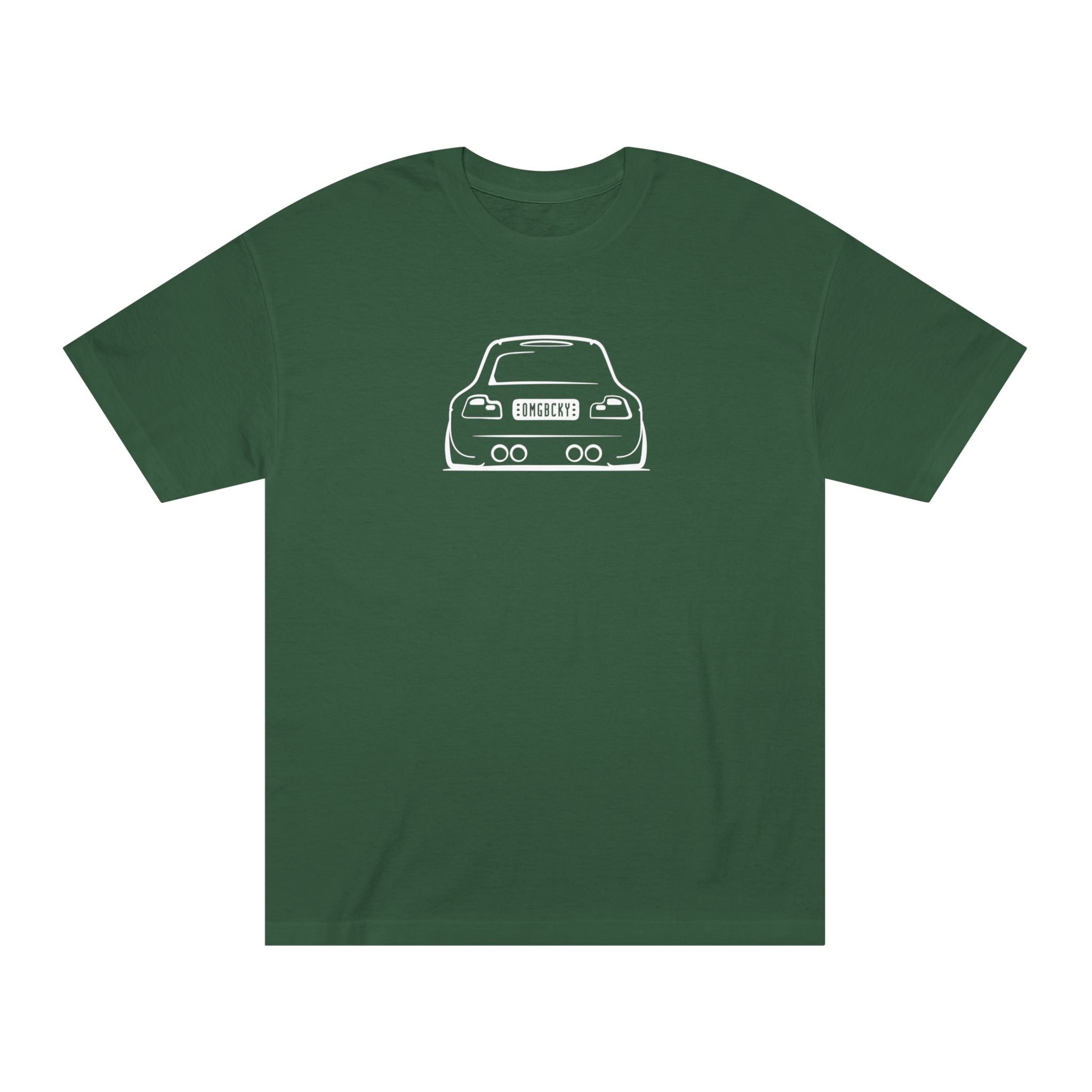 OMGBCKY White Coupe Silhouette Tee - Unisex American Apparel Classic T-Shirt
