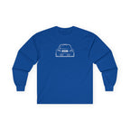 OMGBCKY White Coupe Silhouette Long Sleeve Tee - Unisex Gildan Classic Ultra Cotton Long Sleeve T-Shirt