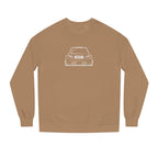 OMGBCKY White Coupe Silhouette Sweatshirt - Unisex Independent Trading Company Crew Neck Fleece Sweatshirt