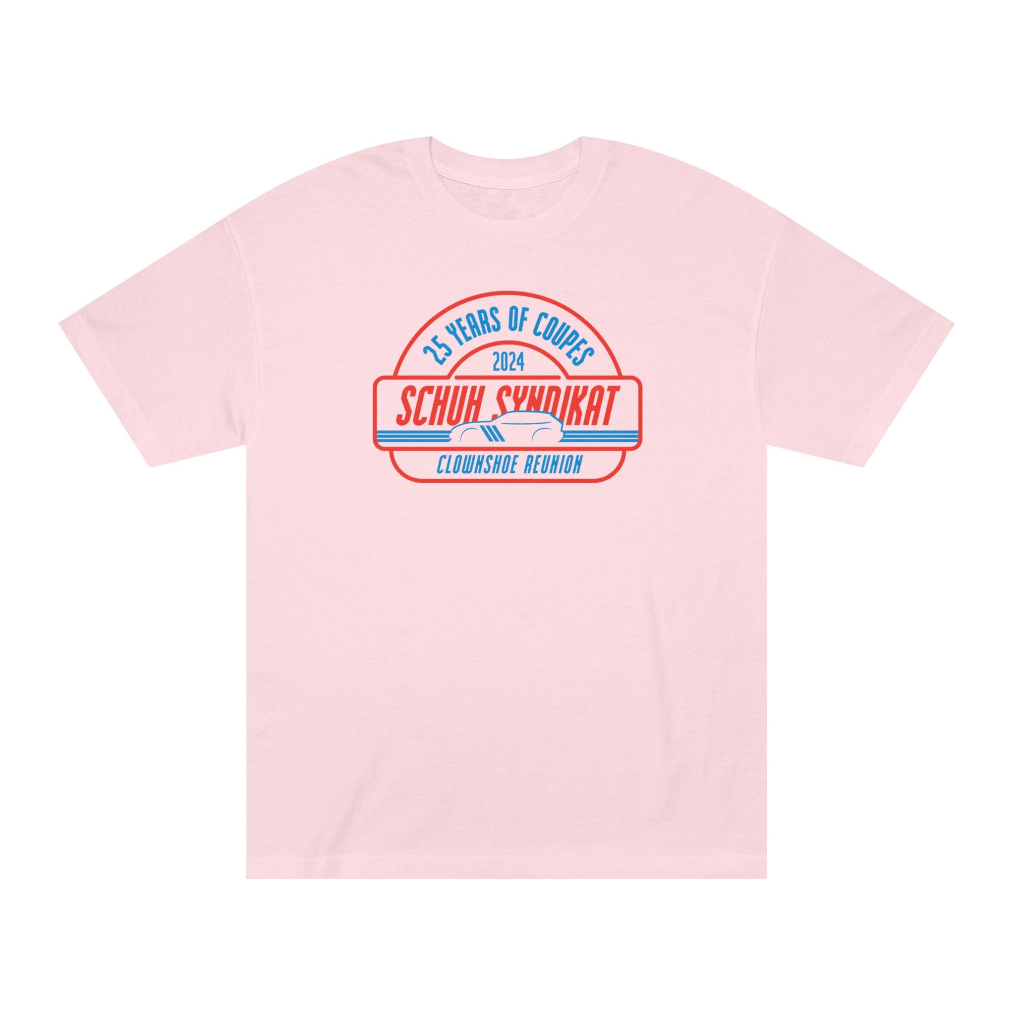25 Years of Coupes - Schuh Syndikat Clownshoe Reunion Tee - Unisex American Apparel Classic T-Shirt