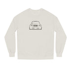 OMGBEKY Black Coupe Silhouette Sweatshirt - Unisex Independent Trading Company Crew Neck Fleece Sweatshirt