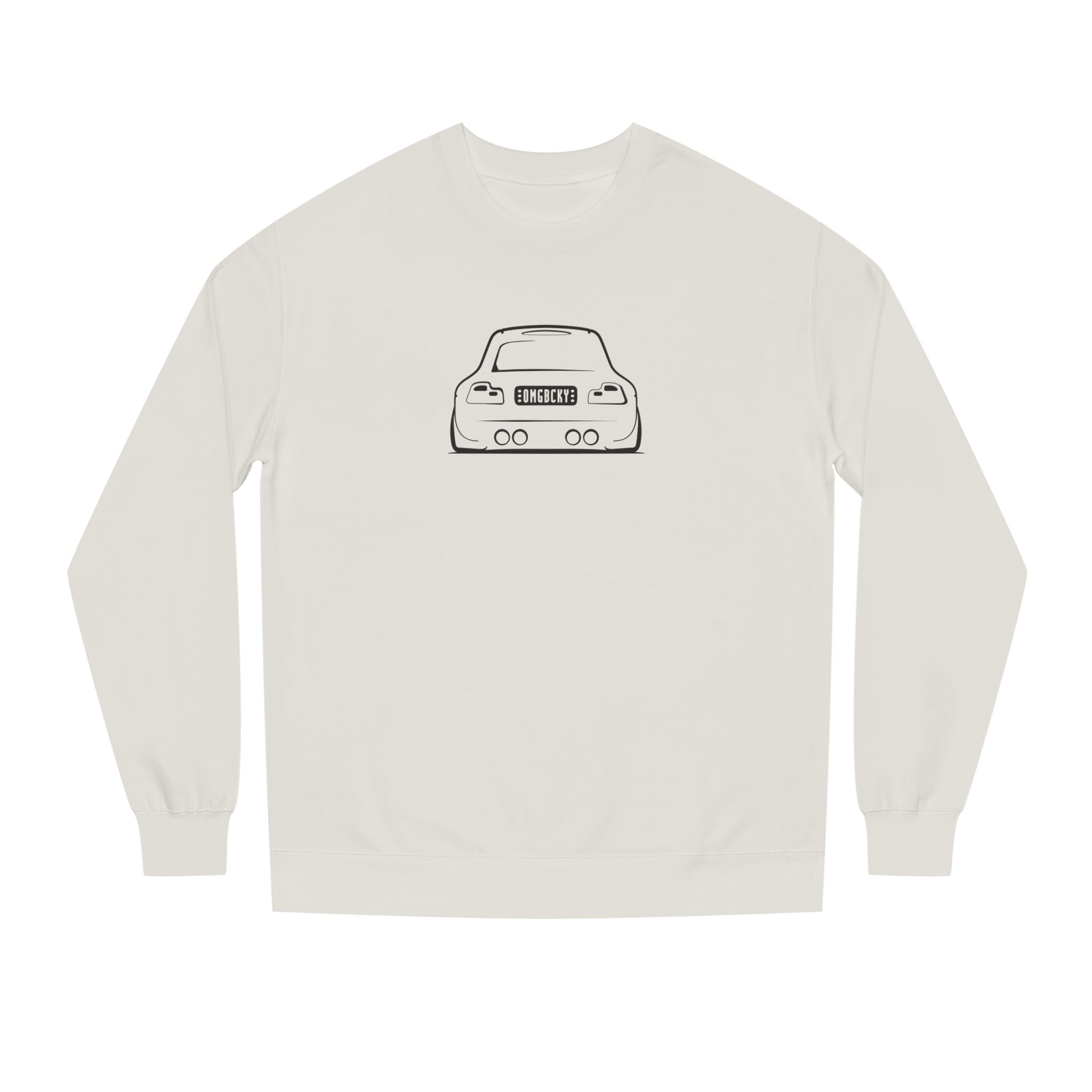 OMGBCKY Black Coupe Silhouette Sweatshirt - Unisex Independent Trading Company Crew Neck Fleece Sweatshirt