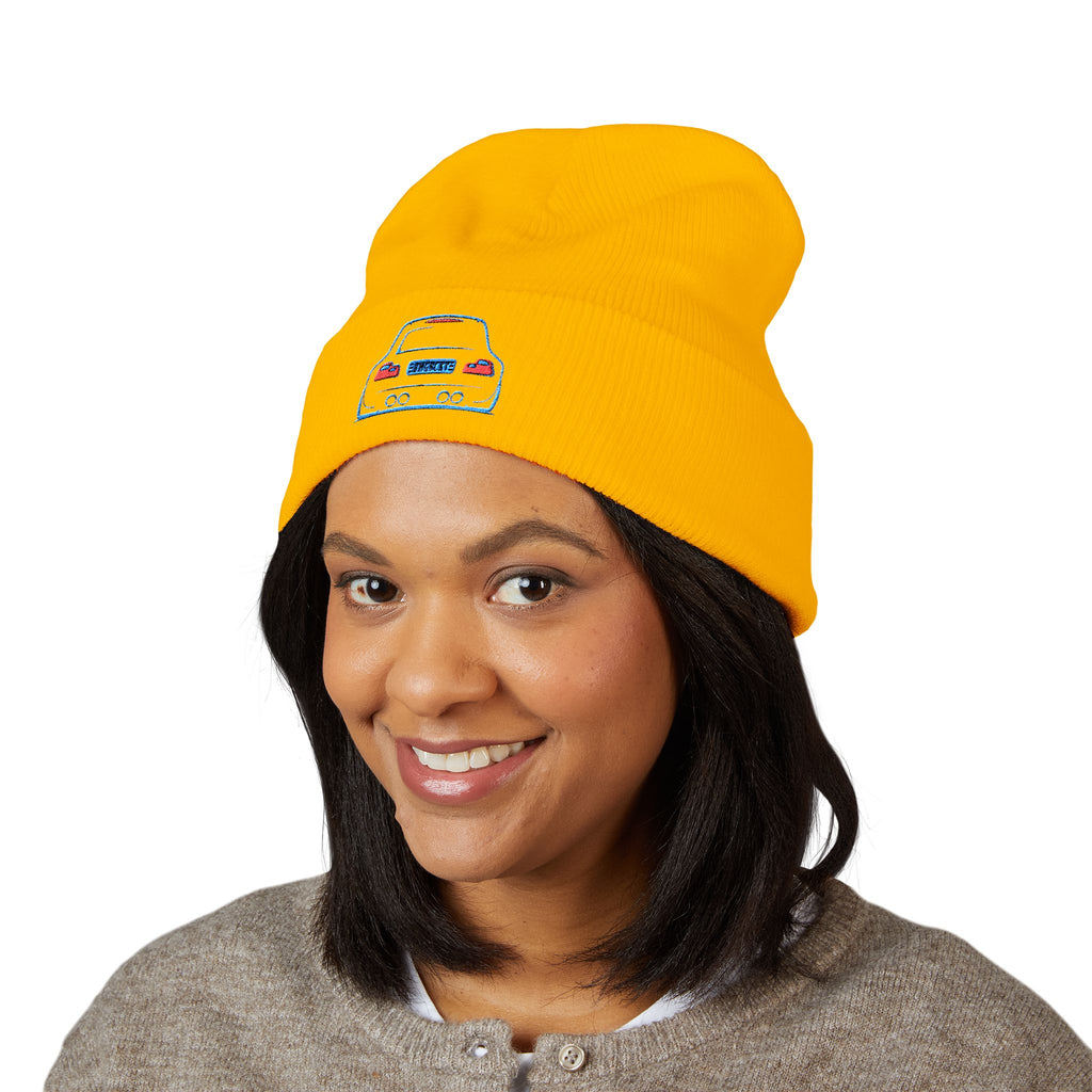 OMGBCKY Coupe Beanie - Baseball Hat with Embroidered Car Design