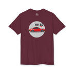 James' Red 911 T-Shirt — Gildan Brand, lightweight DryBlend T-Shirt