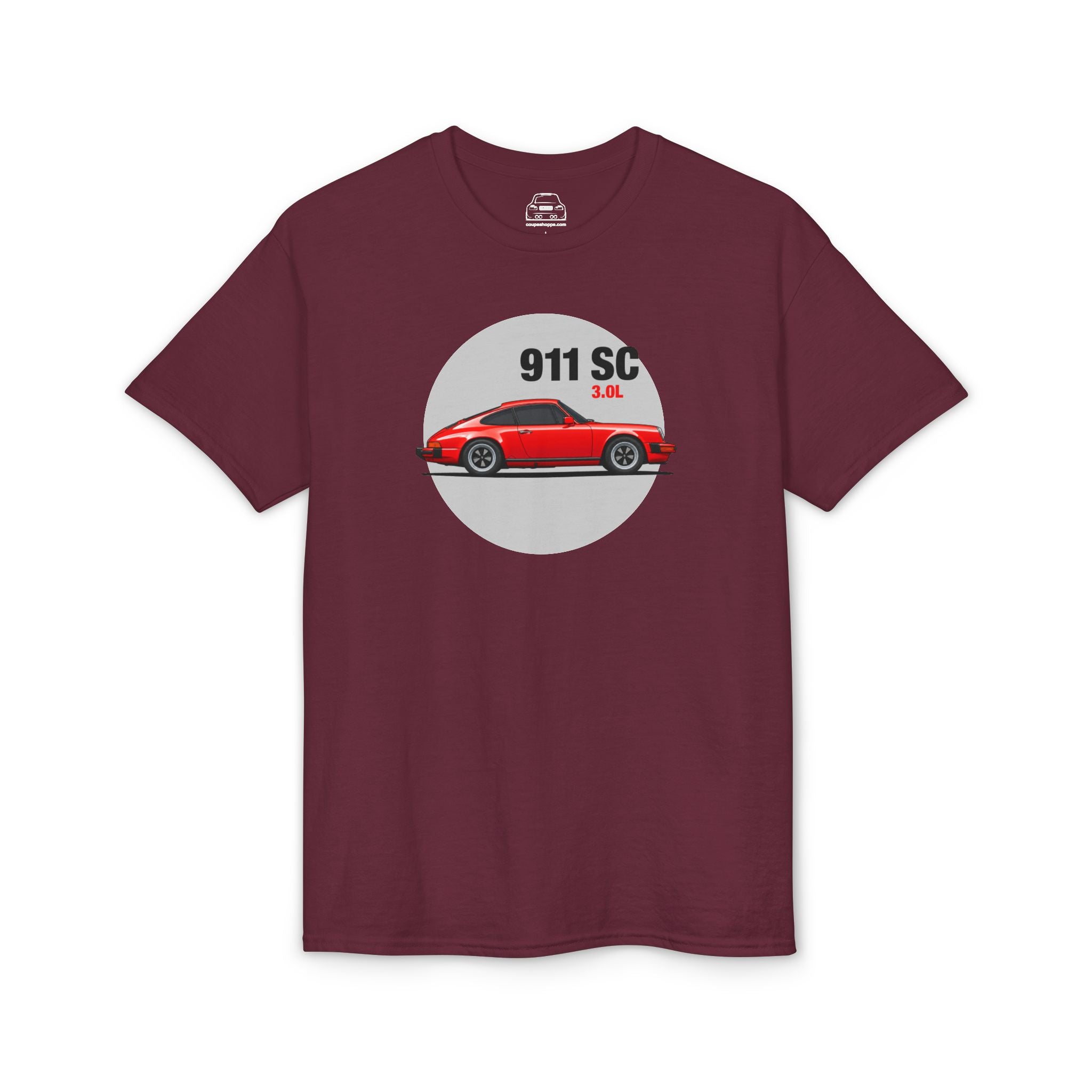 James' Red 911 T-Shirt — Gildan Brand, lightweight DryBlend T-Shirt