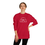 OMGBCKY White Coupe Silhouette Sweatshirt - Unisex Independent Trading Company Crew Neck Fleece Sweatshirt
