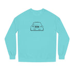 OMGBEKY Black Coupe Silhouette Sweatshirt - Unisex Independent Trading Company Crew Neck Fleece Sweatshirt