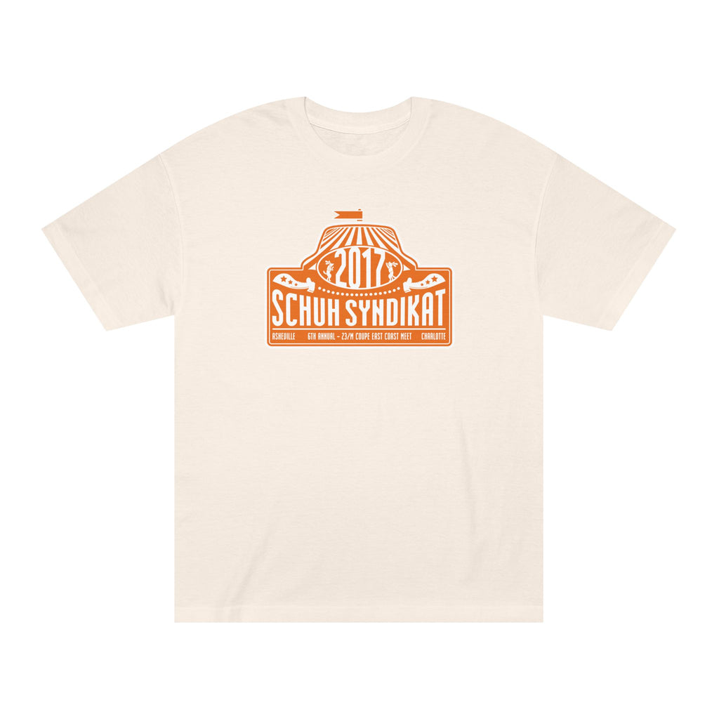 Schuh Syndikat "Rally Plate" Tee - Unisex American Apparel Classic T-Shirt