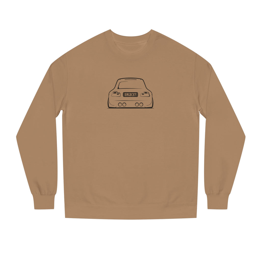 OMGBEKY Black Coupe Silhouette Sweatshirt - Unisex Independent Trading Company Crew Neck Fleece Sweatshirt