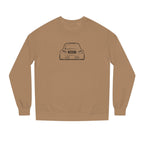 OMGBEKY Black Coupe Silhouette Sweatshirt - Unisex Independent Trading Company Crew Neck Fleece Sweatshirt