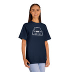 OMGBCKY White Coupe Silhouette Tee - Unisex American Apparel Classic T-Shirt
