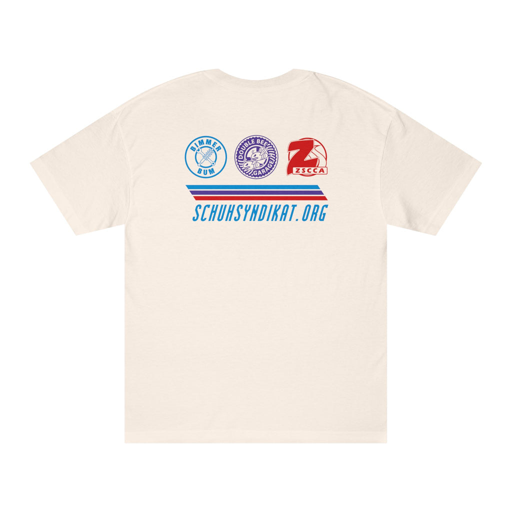2026 Schuh Syndikat T-Shirt - Silver M Coupe - Unisex American Apparel Classic T-Shirt