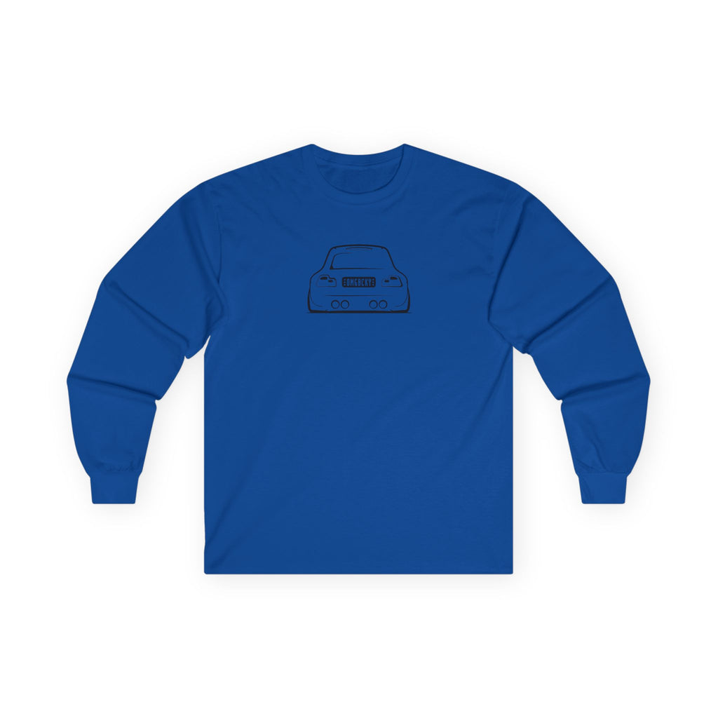 OMGBEKY Black Coupe Silhouette Long Sleeve Tee - Unisex Gildan Classic Ultra Cotton Long Sleeve T-Shirt