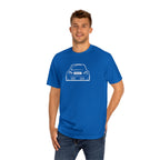 OMGBCKY White Coupe Silhouette Tee - Unisex American Apparel Classic T-Shirt