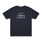 OMGBCKY White Coupe Silhouette Tee - Unisex American Apparel Classic T-Shirt
