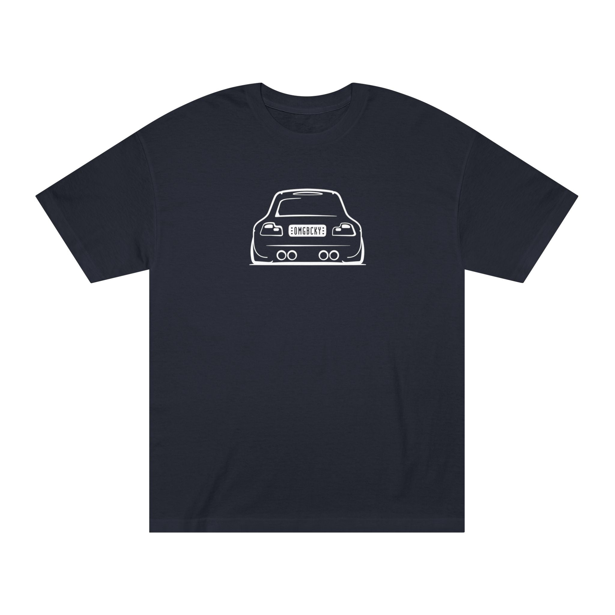 OMGBCKY White Coupe Silhouette Tee - Unisex American Apparel Classic T-Shirt