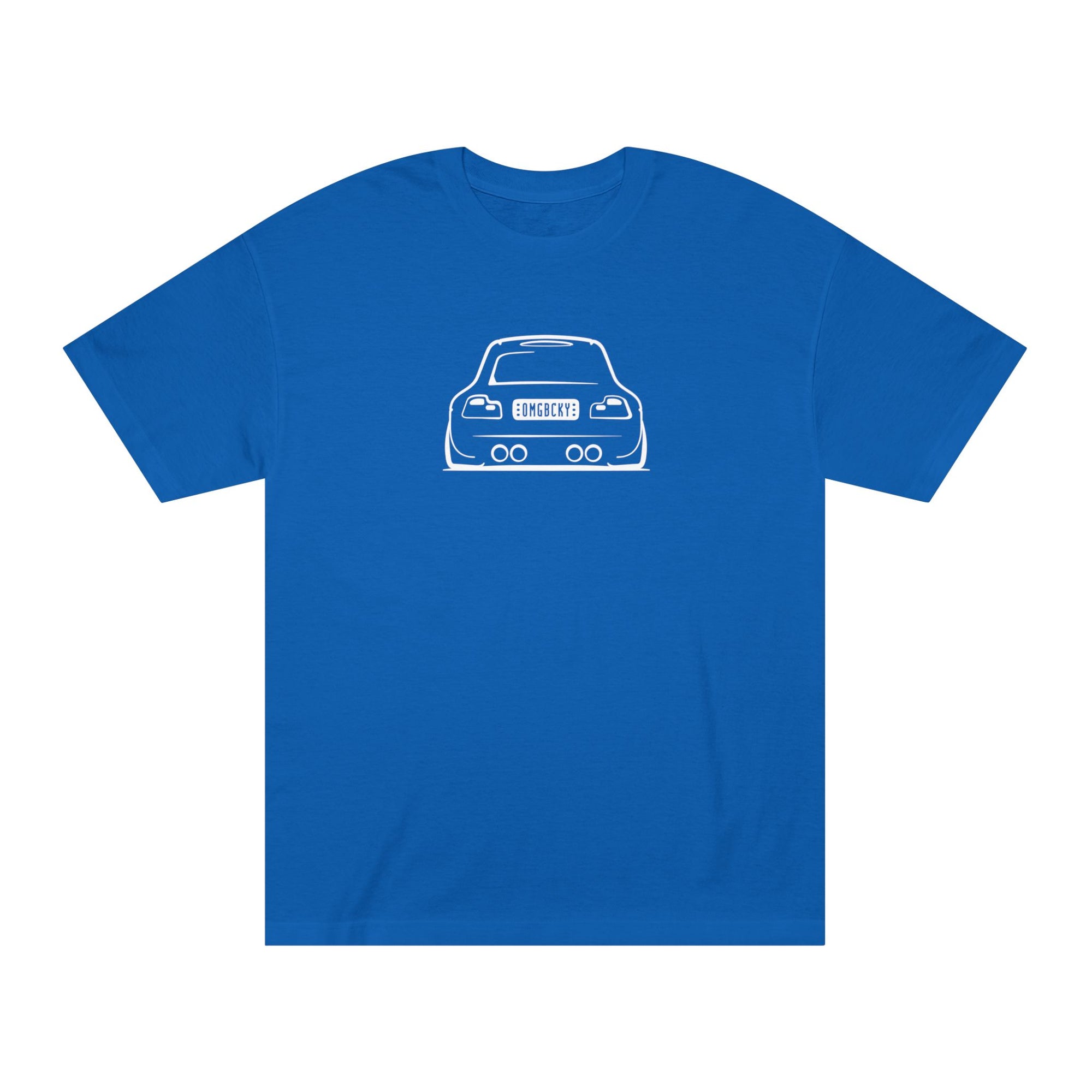 OMGBEKY White Coupe Silhouette Tee - Unisex American Apparel Classic T-Shirt