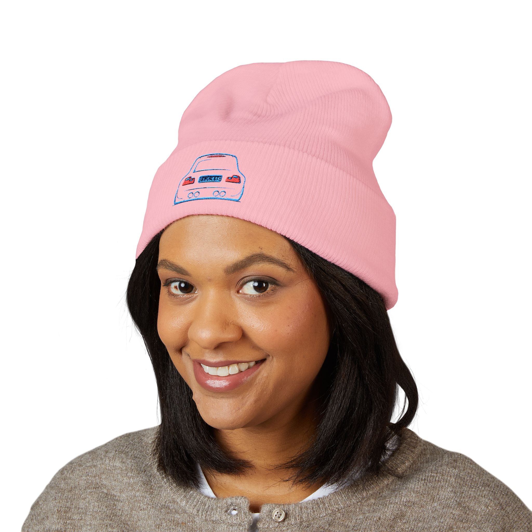 OMGBCKY Coupe Beanie - Baseball Hat with Embroidered Car Design