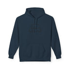 OMGBEKY Black Coupe Silhouette Hoodie - Unisex Gildan Classic Softstyle Fleece Drawstring Hoodie