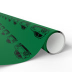 M Coupe Wrapping Paper | Green | Three Sizes | Glossy or Matte