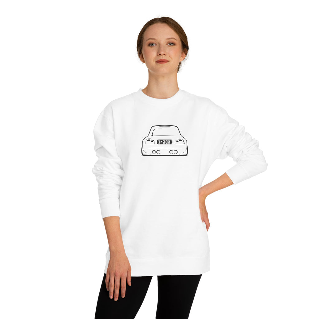 OMGBCKY Black Coupe Silhouette Sweatshirt - Unisex Independent Trading Company Crew Neck Fleece Sweatshirt