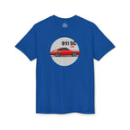 James' Red 911 T-Shirt — Gildan Brand, lightweight DryBlend T-Shirt