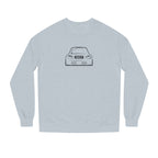 OMGBEKY Black Coupe Silhouette Sweatshirt - Unisex Independent Trading Company Crew Neck Fleece Sweatshirt