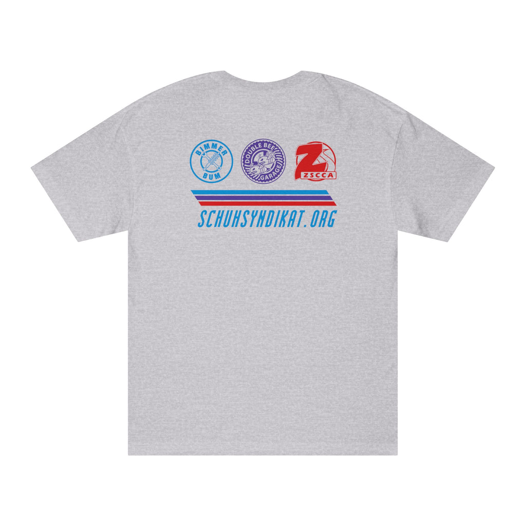 2026 Schuh Syndikat T-Shirt - Silver M Coupe - Unisex American Apparel Classic T-Shirt