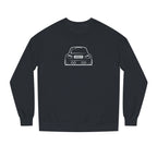 OMGBCKY White Coupe Silhouette Sweatshirt - Unisex Independent Trading Company Crew Neck Fleece Sweatshirt