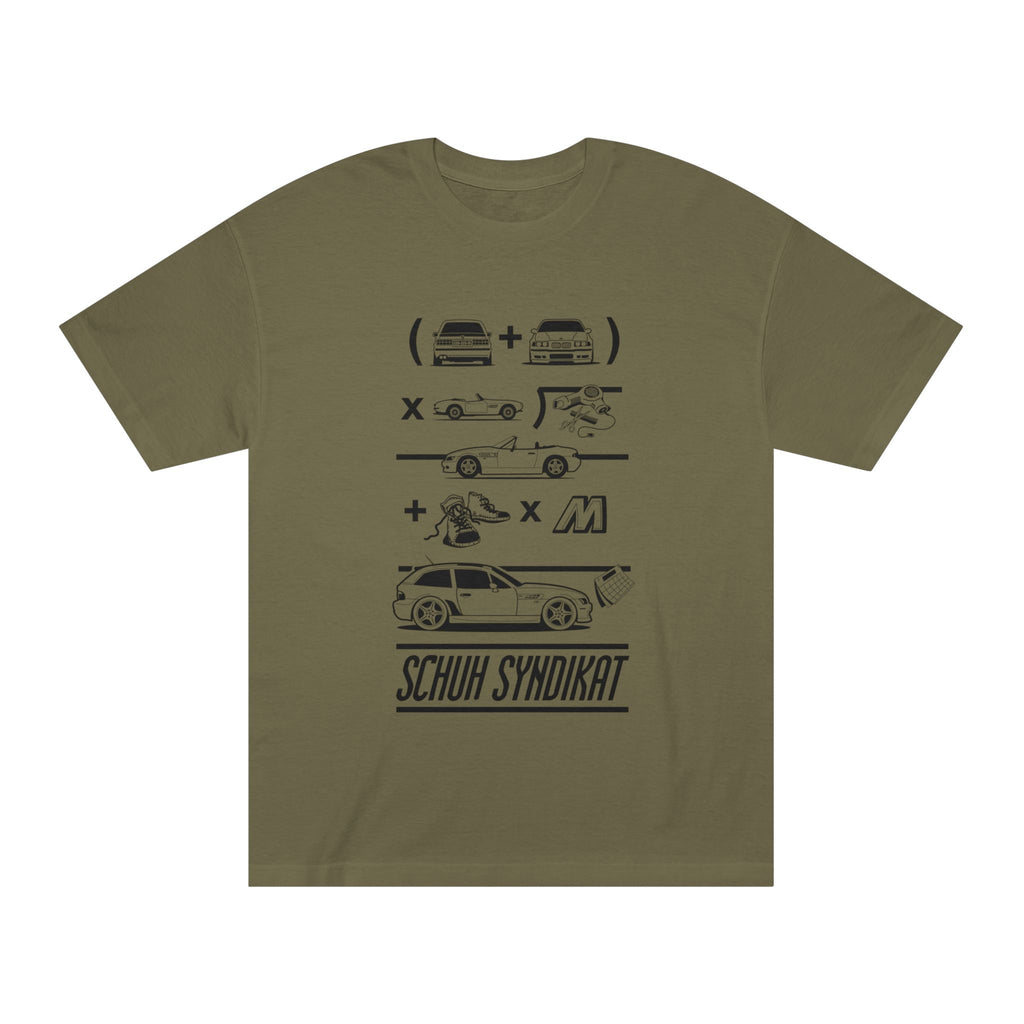 Schuh Syndikat, Clownshoe Math Tee - Unisex American Apparel Classic T-Shirt