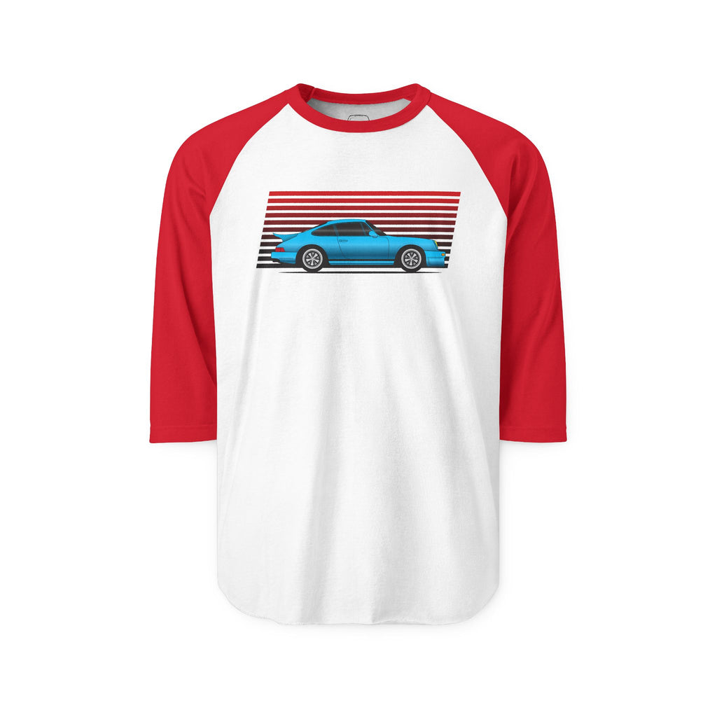 A Blue 911 - Baseball Raglan Shirt
