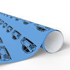 M Coupe Wrapping Paper | Blue | Three Sizes | Glossy or Matte