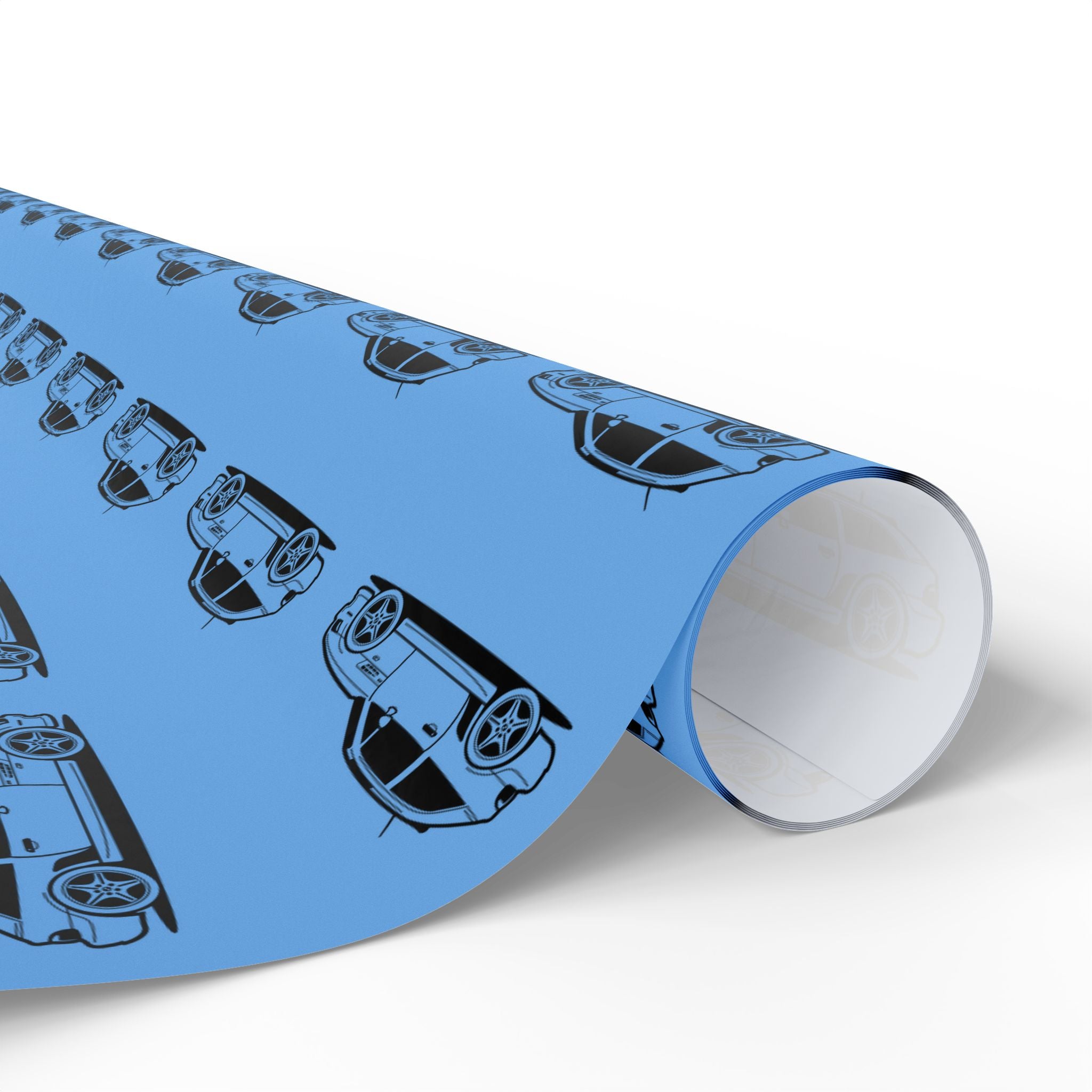 M Coupe Wrapping Paper | Blue | Three Sizes | Glossy or Matte