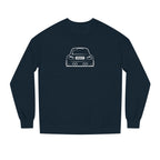OMGBCKY White Coupe Silhouette Sweatshirt - Unisex Independent Trading Company Crew Neck Fleece Sweatshirt