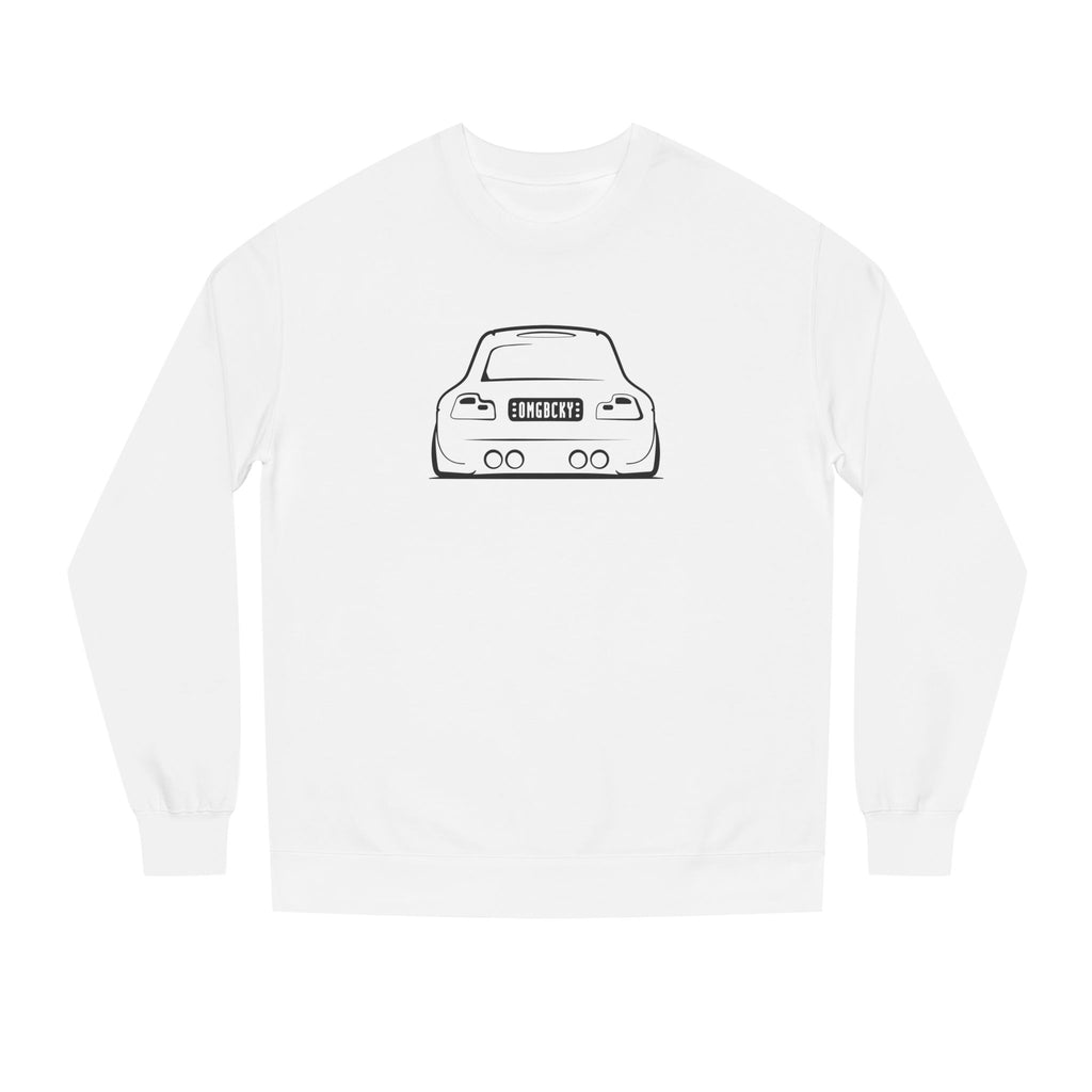 OMGBCKY Black Coupe Silhouette Sweatshirt - Unisex Independent Trading Company Crew Neck Fleece Sweatshirt