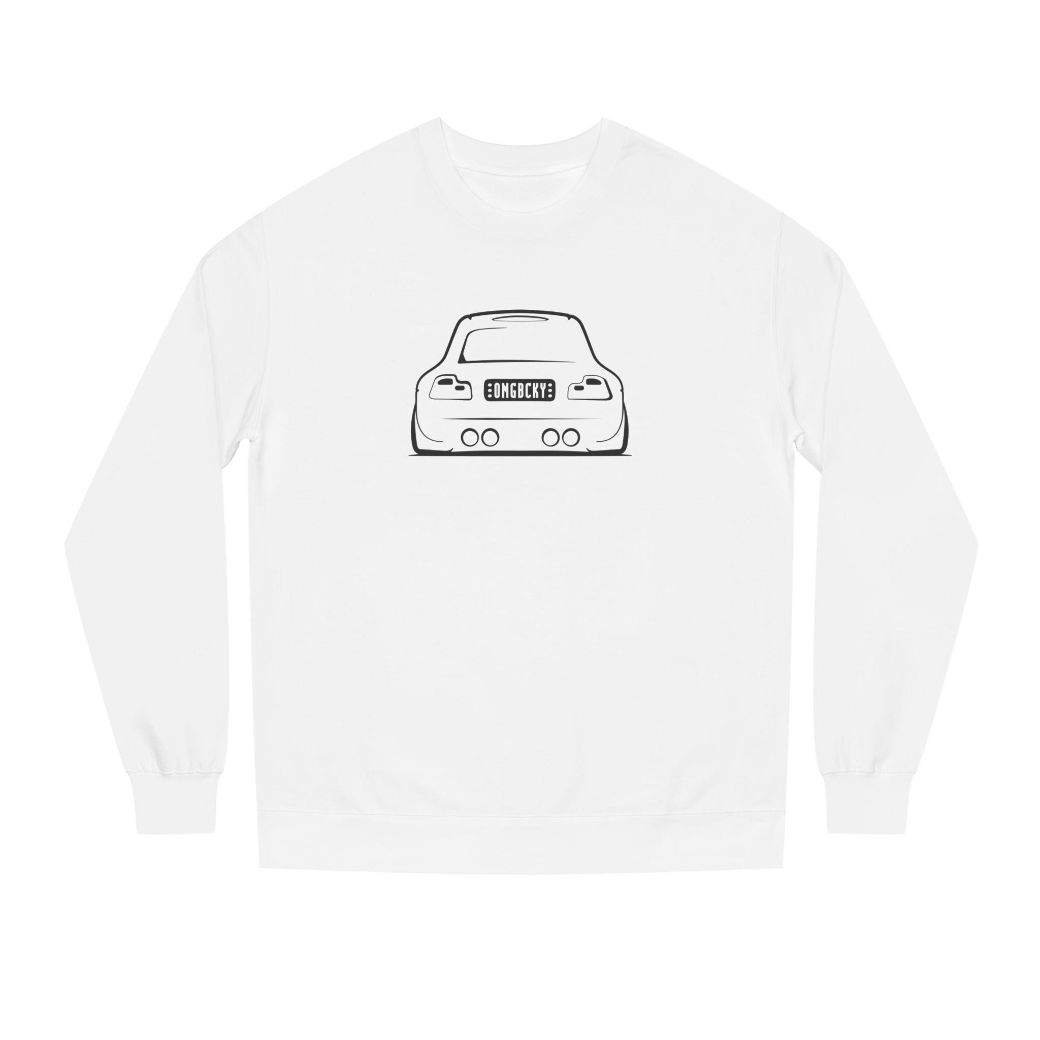 OMGBCKY Black Coupe Silhouette Sweatshirt - Unisex Independent Trading Company Crew Neck Fleece Sweatshirt