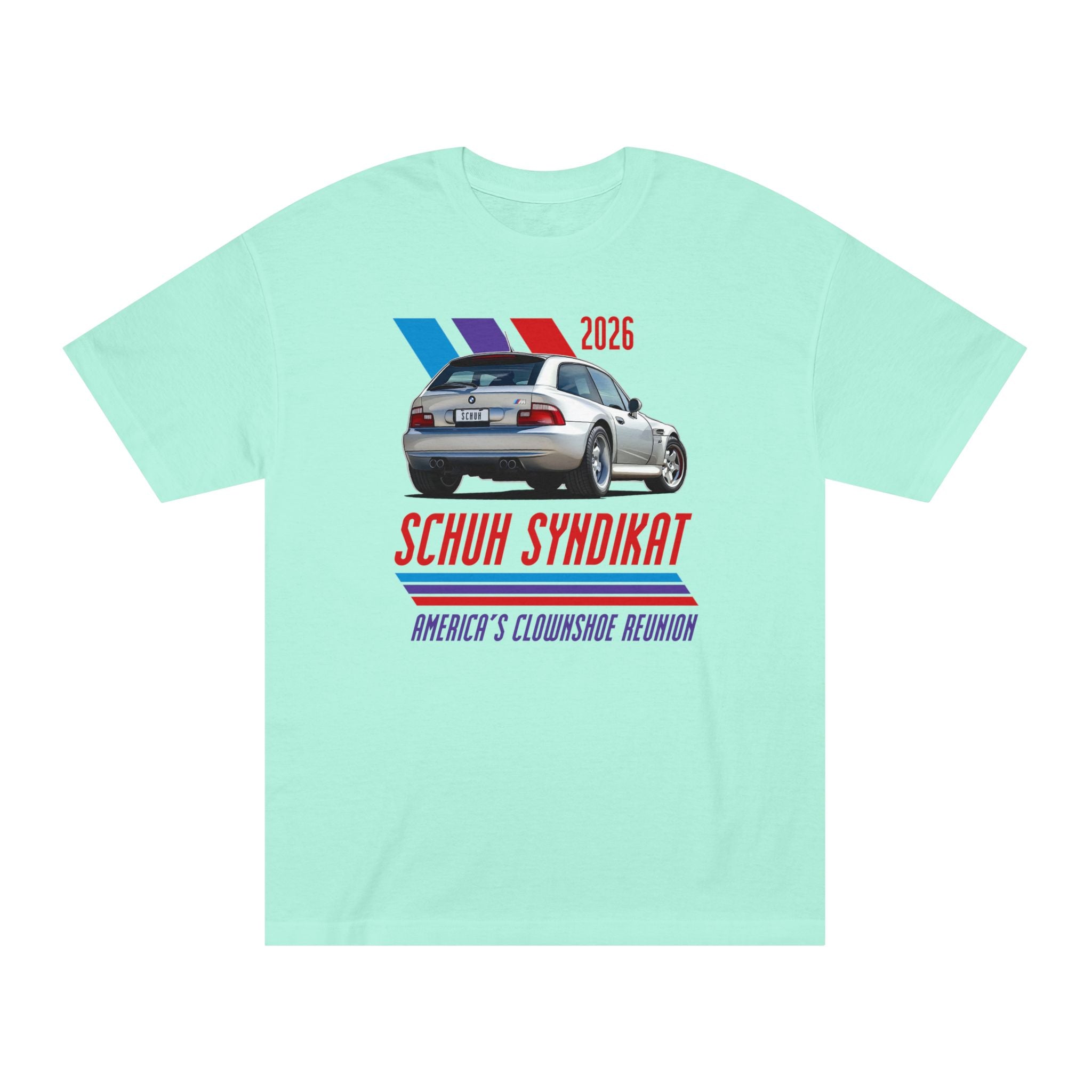 2026 Schuh Syndikat T-Shirt - Silver M Coupe - Unisex American Apparel Classic T-Shirt