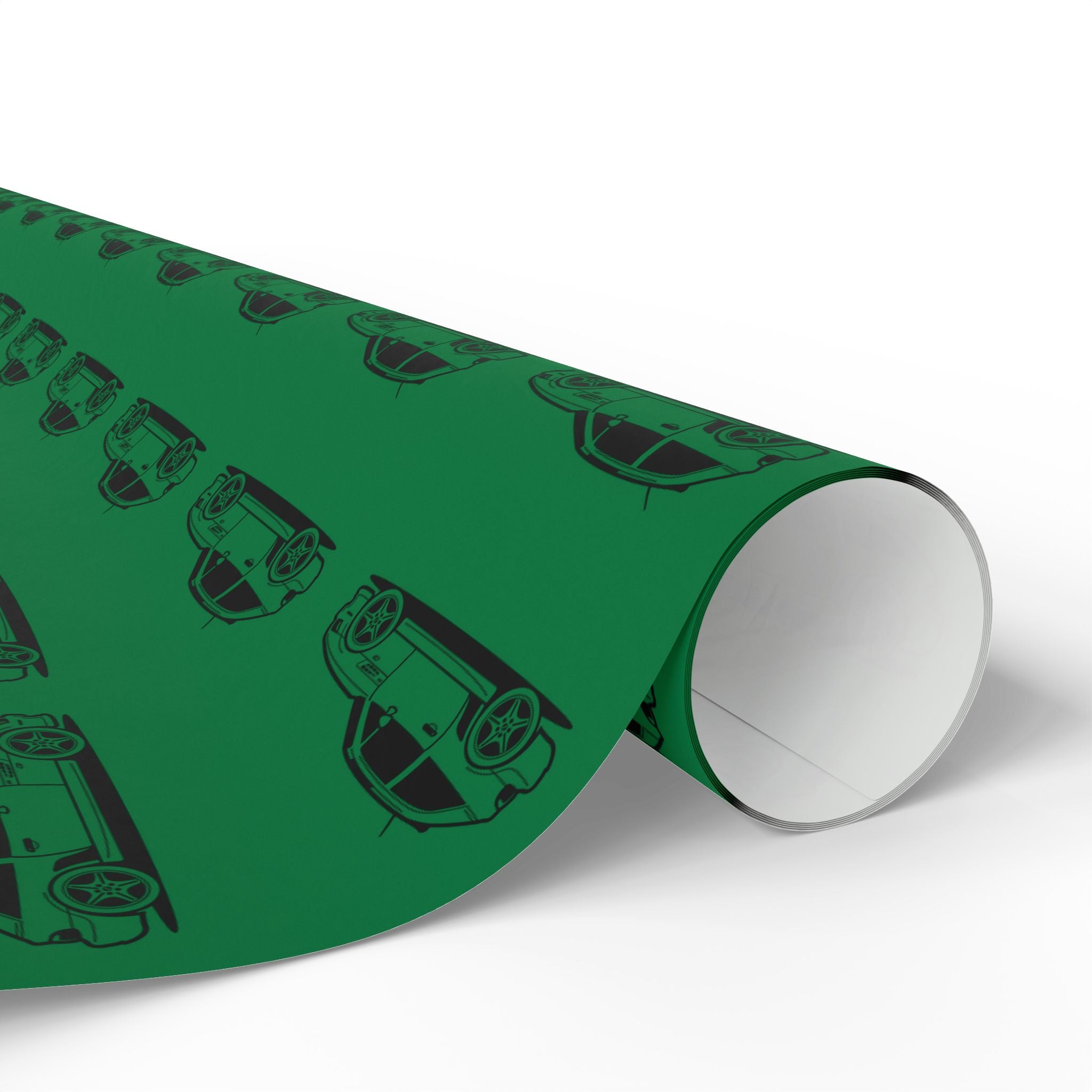 M Coupe Wrapping Paper | Green | Three Sizes | Glossy or Matte