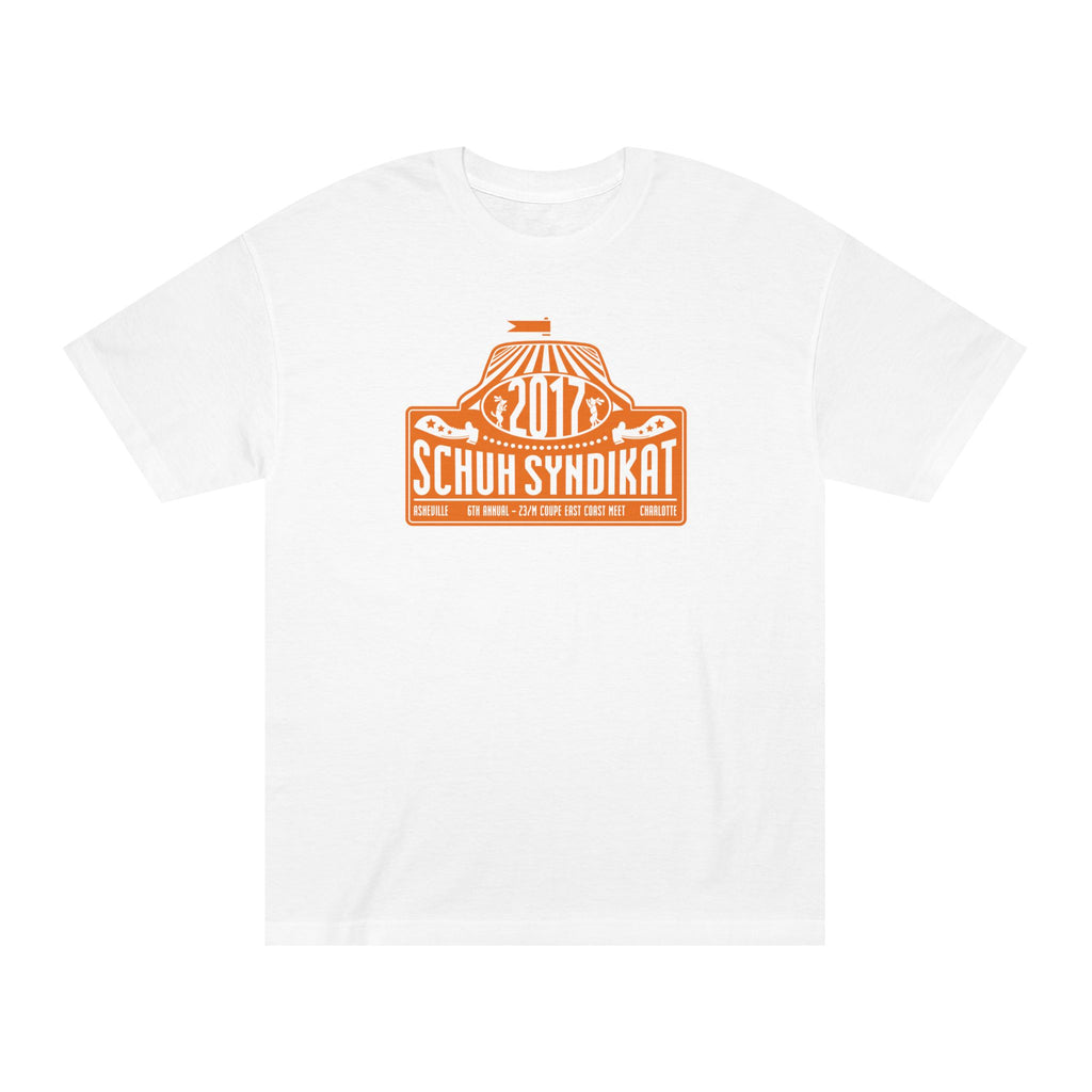 Schuh Syndikat "Rally Plate" Tee - Unisex American Apparel Classic T-Shirt