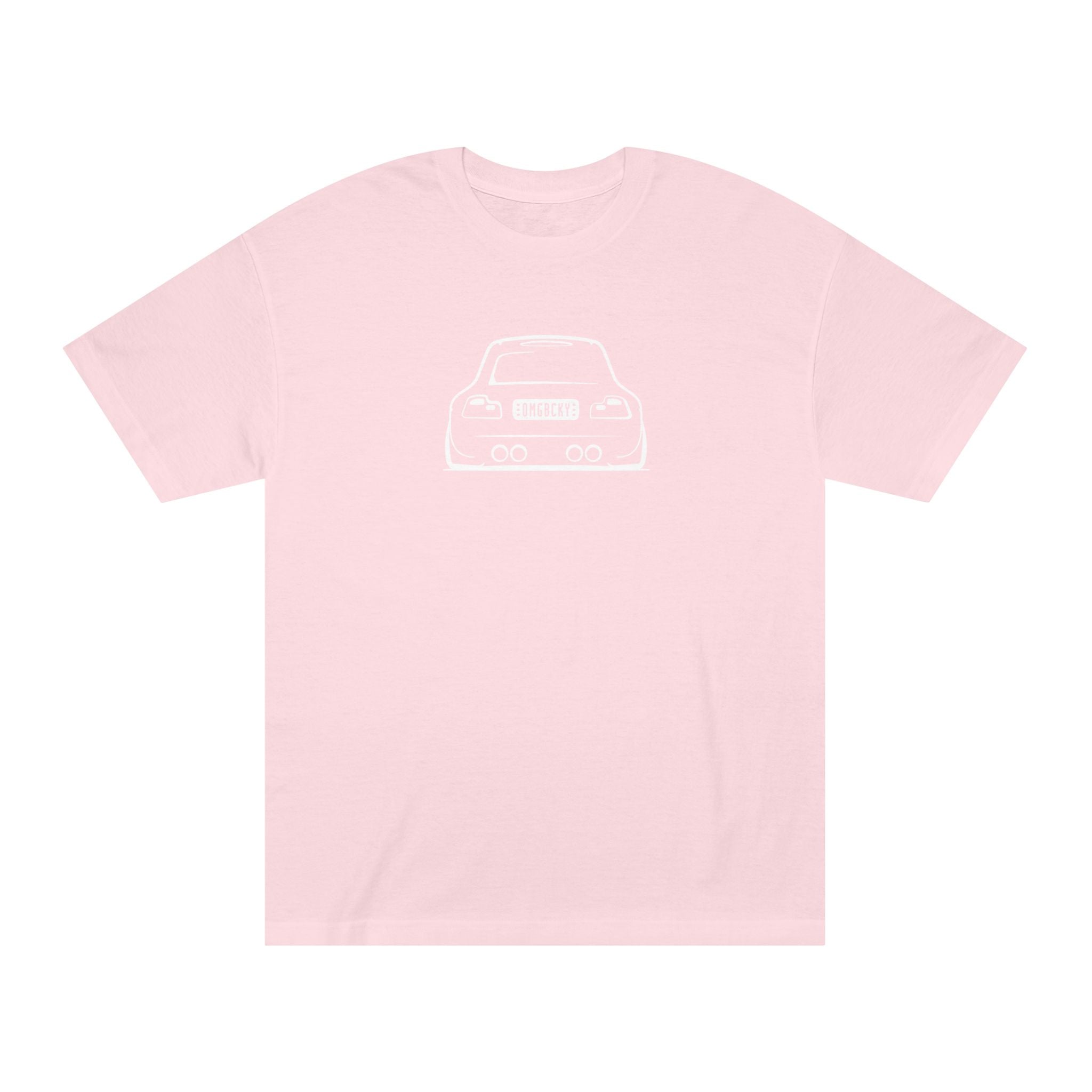 OMGBCKY White Coupe Silhouette Tee - Unisex American Apparel Classic T-Shirt
