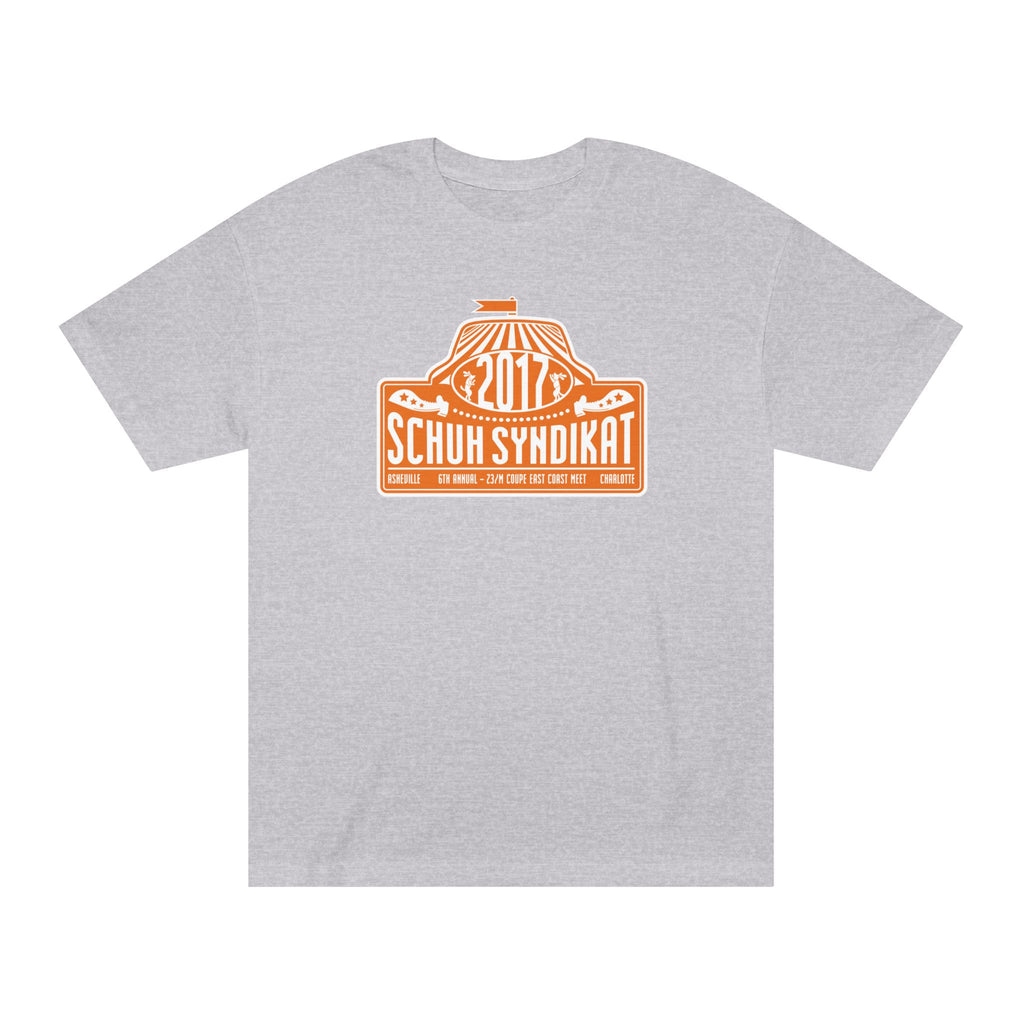 Schuh Syndikat "Rally Plate" Tee - Unisex American Apparel Classic T-Shirt