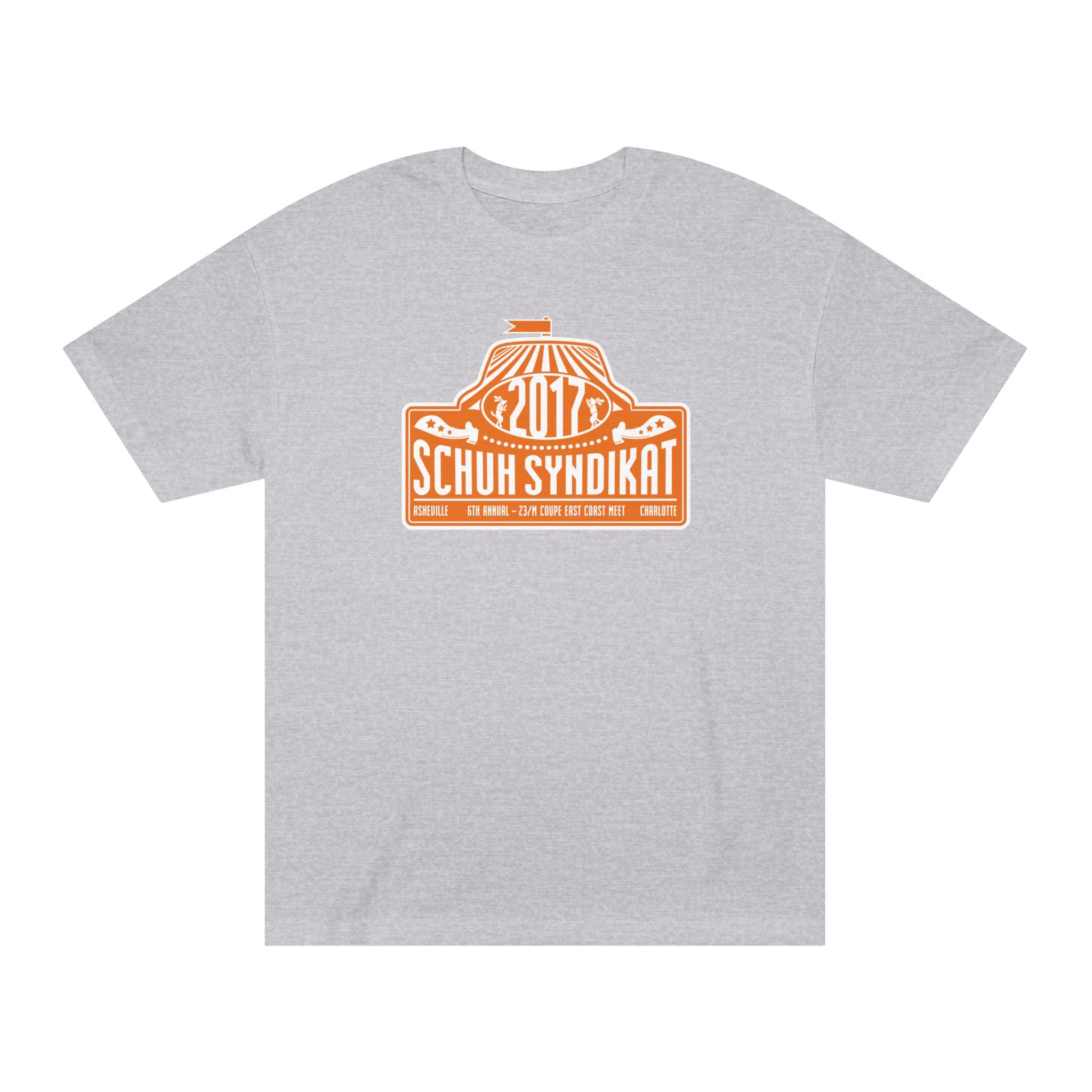 Schuh Syndikat "Rally Plate" Tee - Unisex American Apparel Classic T-Shirt