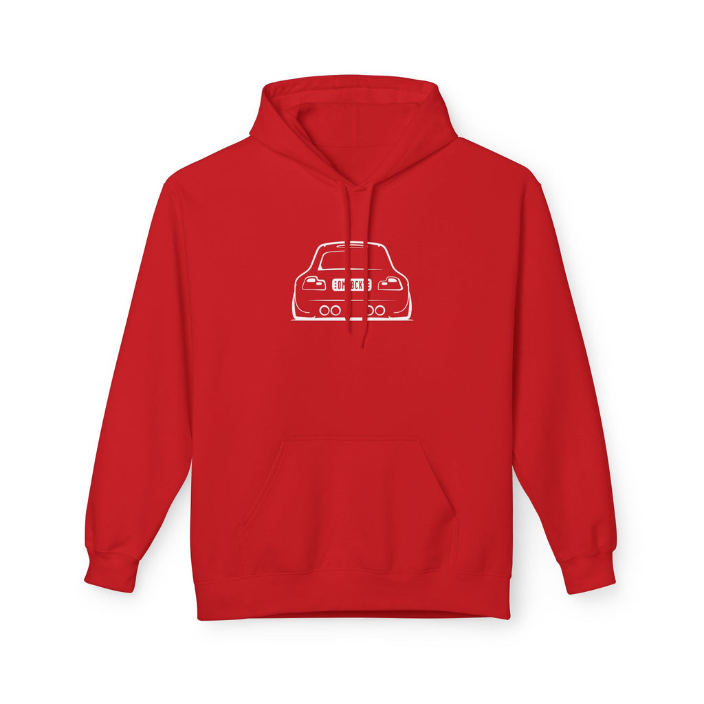 OMGBCKY White Coupe Silhouette Hoodie - Unisex Gildan Classic Softstyle Fleece Drawstring Hoodie