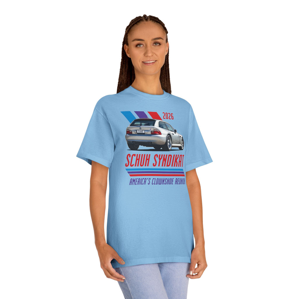 2026 Schuh Syndikat T-Shirt - Silver M Coupe - Unisex American Apparel Classic T-Shirt