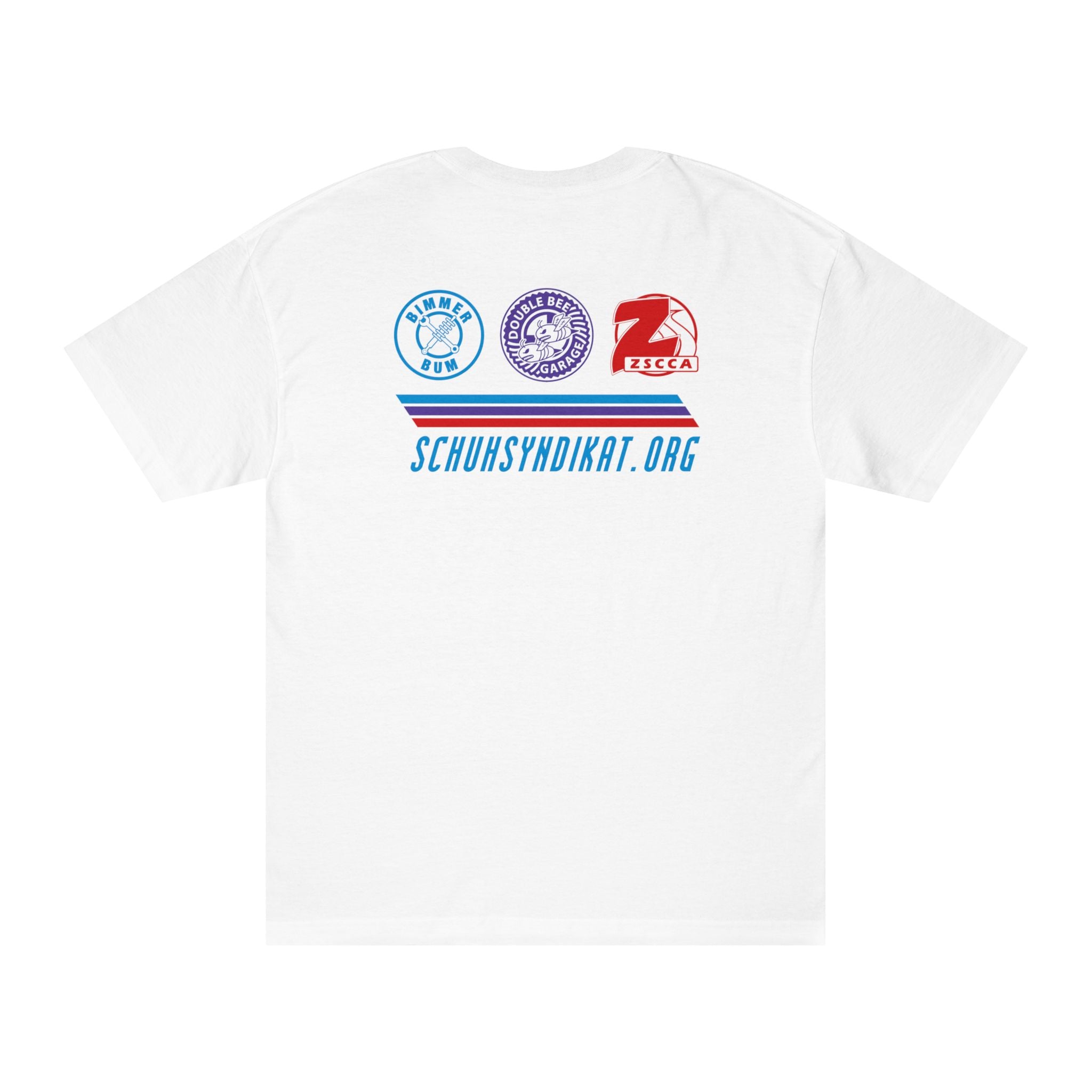 2026 Schuh Syndikat T-Shirt - Silver M Coupe - Unisex American Apparel Classic T-Shirt