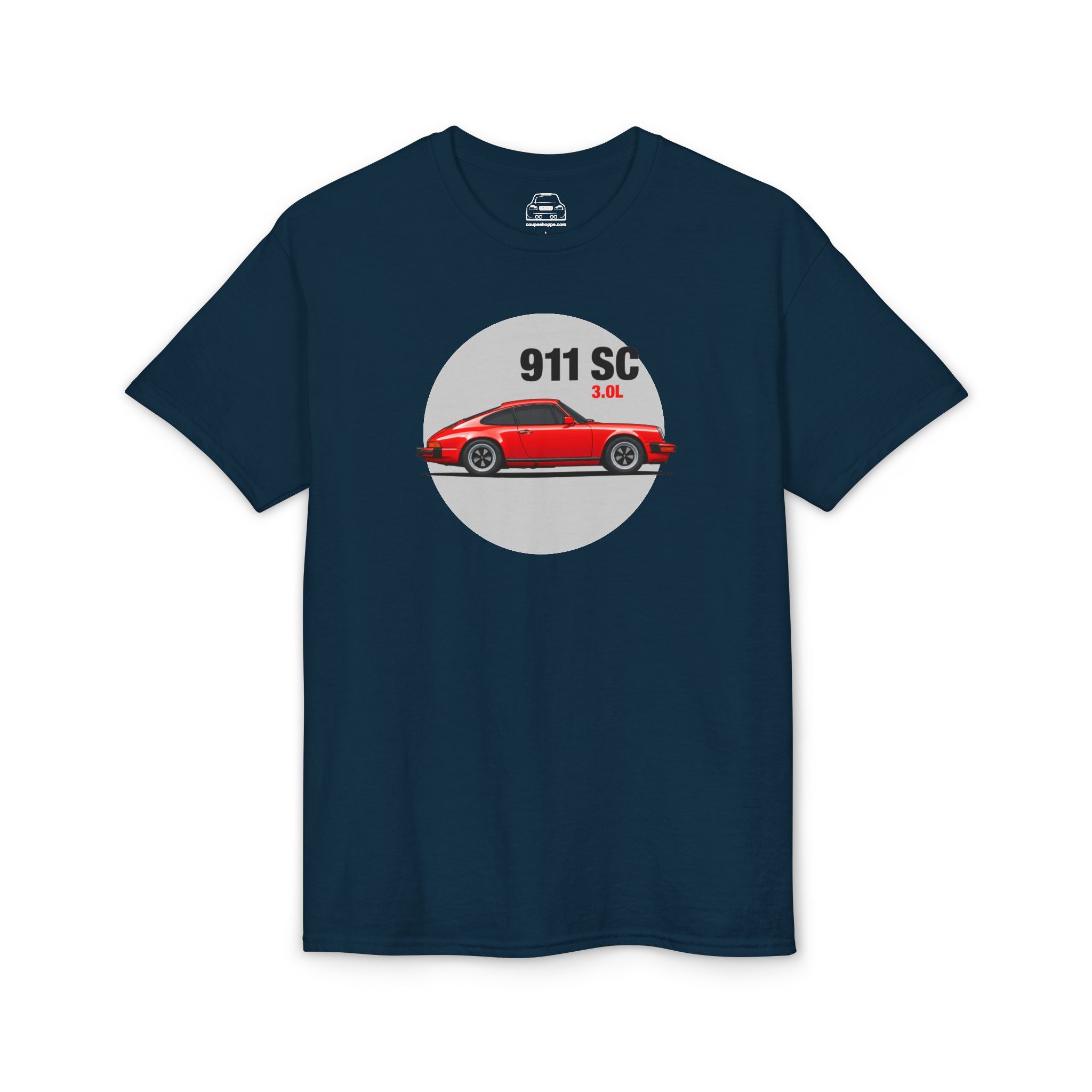 James' Red 911 T-Shirt — Gildan Brand, lightweight DryBlend T-Shirt