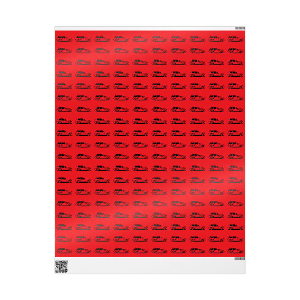 M Coupe Wrapping Paper | Red | Three Sizes | Glossy or Matte