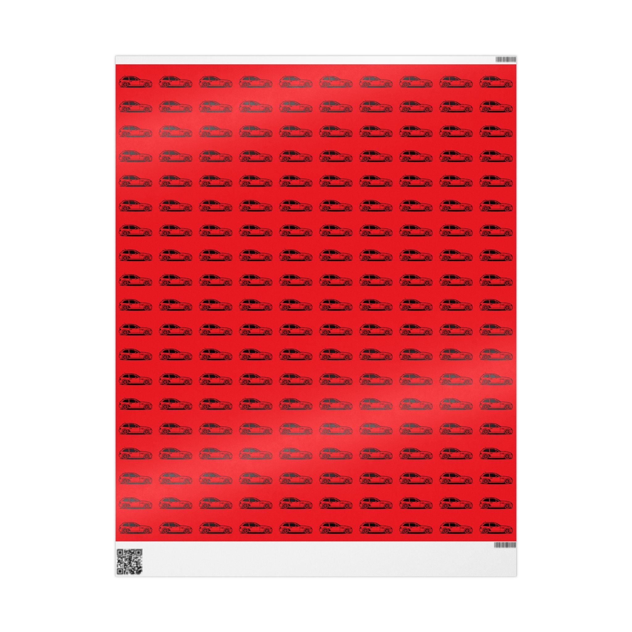 M Coupe Wrapping Paper | Red | Three Sizes | Glossy or Matte