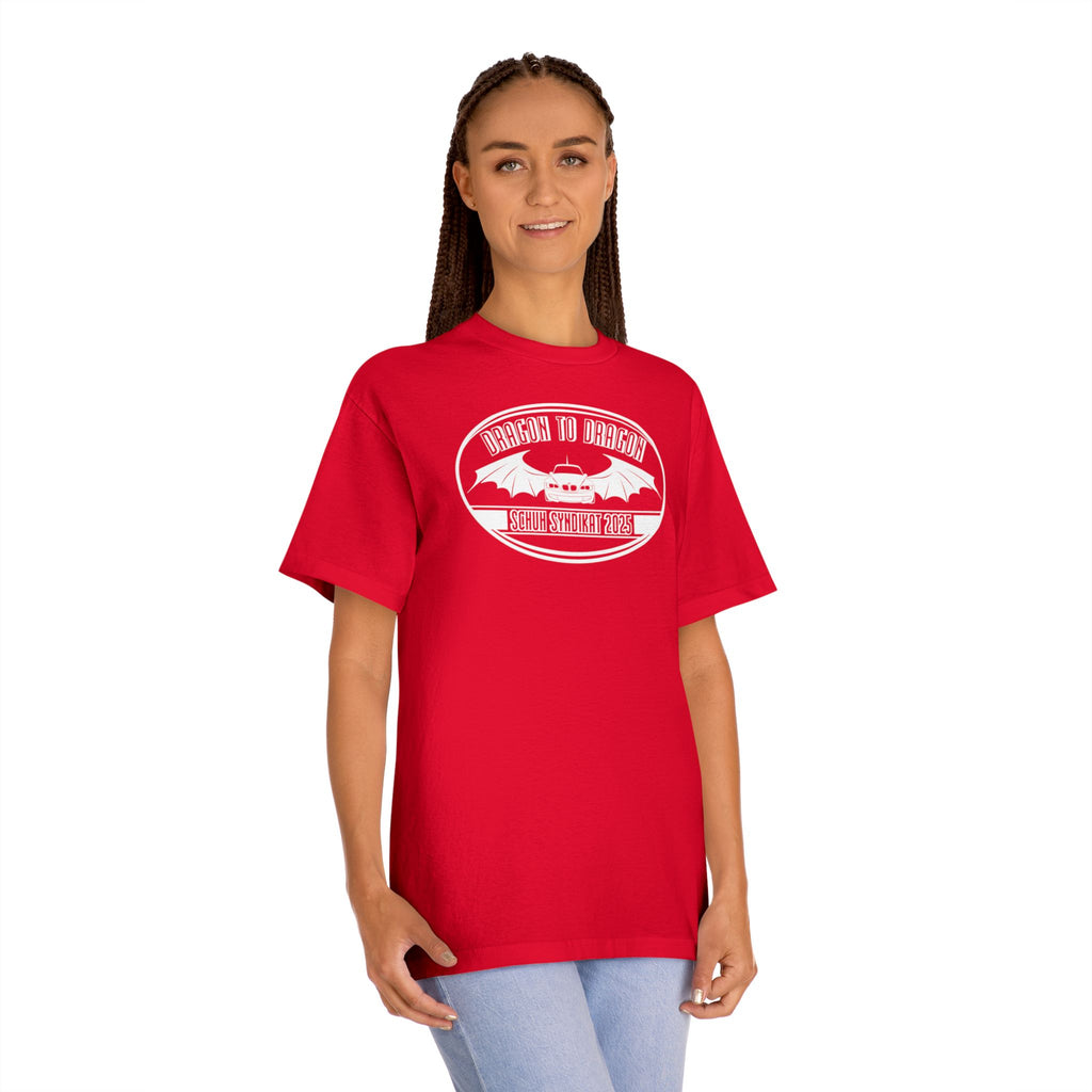 Schuh Syndikat Dragon to Dragon 2025 Tee - Unisex American Apparel Classic T-Shirt