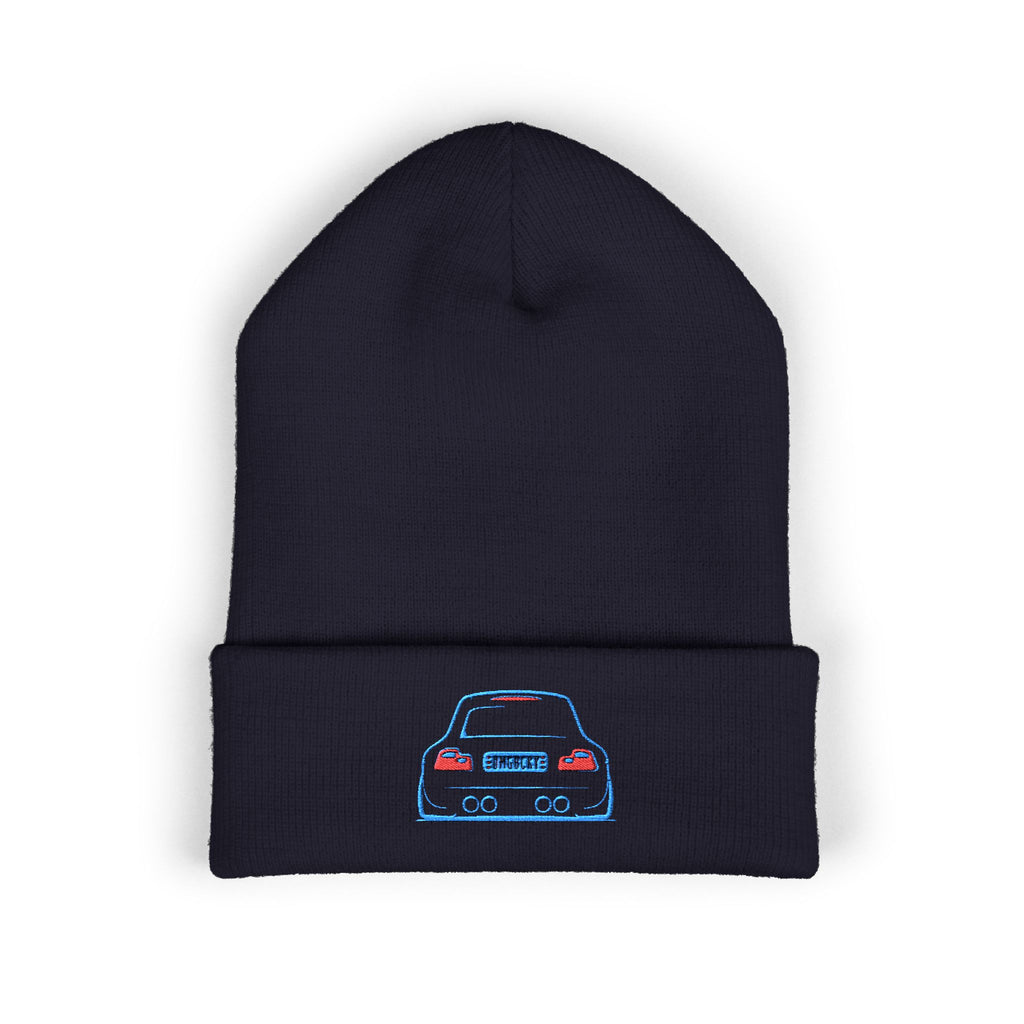 OMGBEKY Coupe Beanie - with Embroidered Car Design